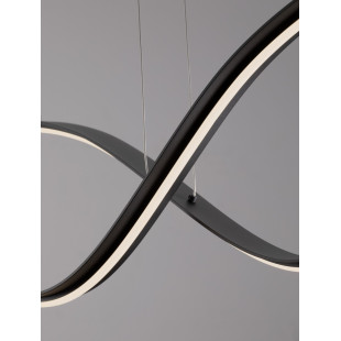 Lampa wisząca LED Brio 115cm czarna | Decolab24