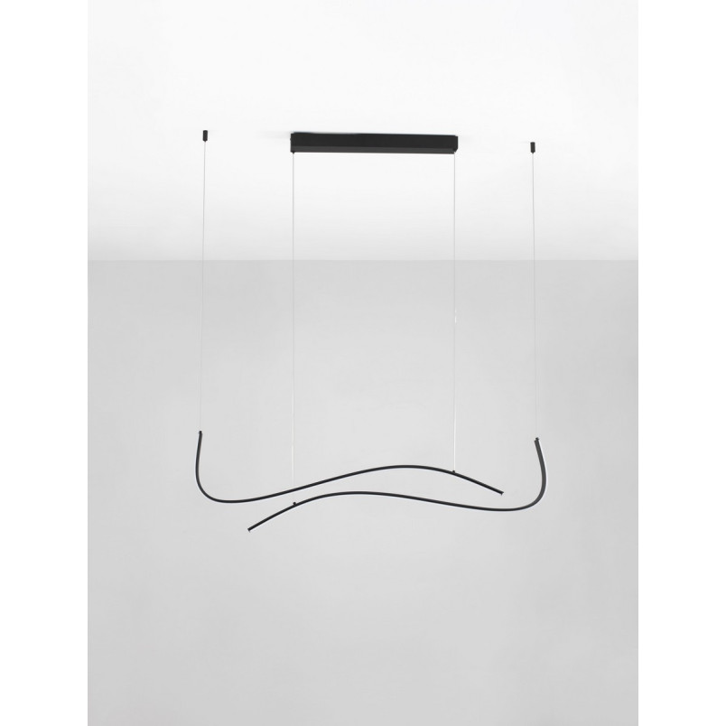 Lampa wisząca LED Brio 104cm czarna | Decolab24