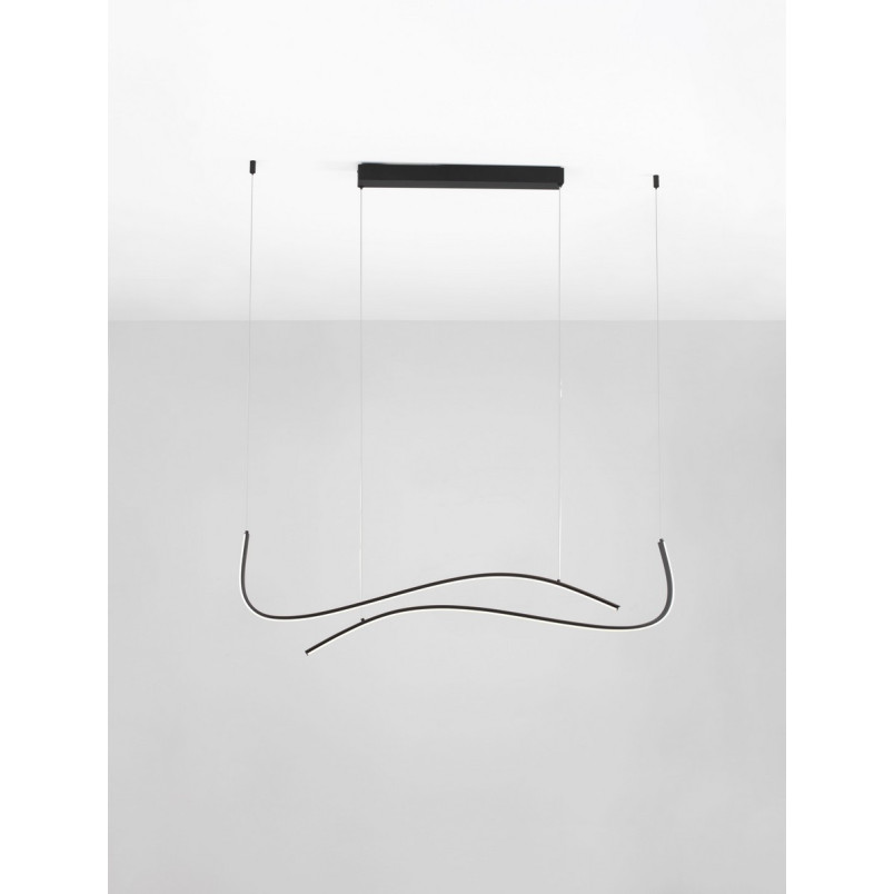 Lampa wisząca LED Brio 104cm czarna | Decolab24