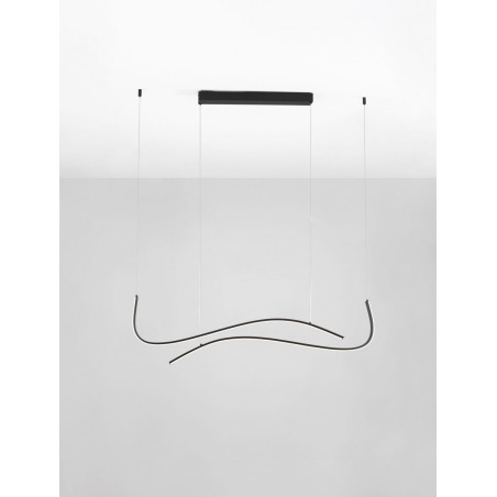 Lampa wisząca LED Brio 104cm czarna | Decolab24