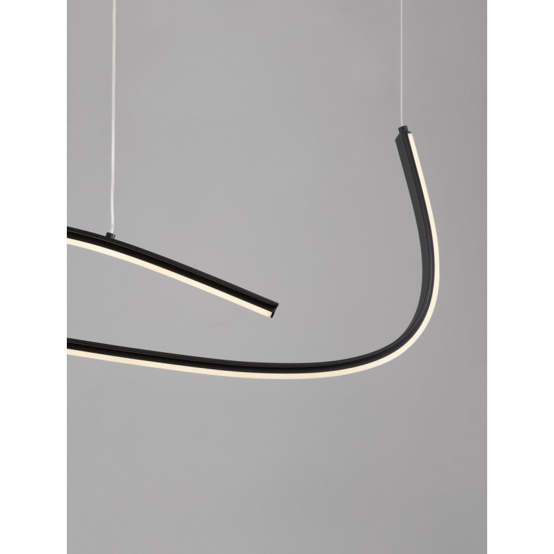 Lampa wisząca LED Brio 104cm czarna | Decolab24