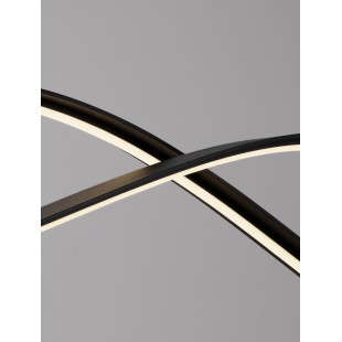 Lampa wisząca LED Brio 104cm czarna | Decolab24