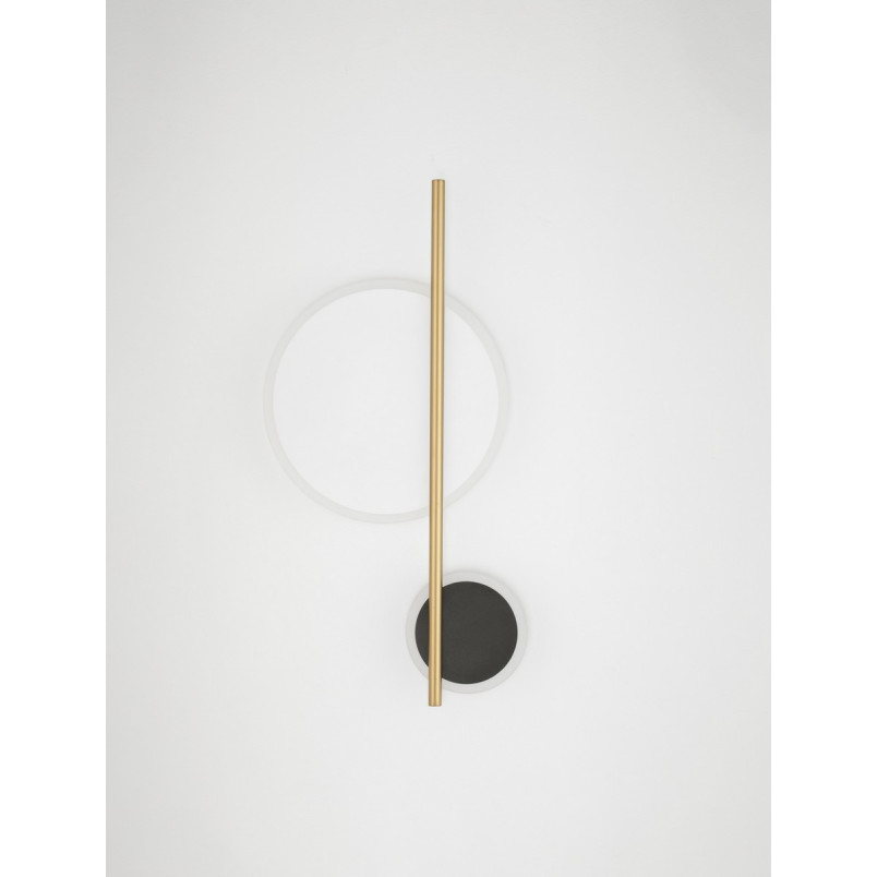Kinkiet LED Litotie | Nowoczesny Design Czarno-Złoty | Decolab24