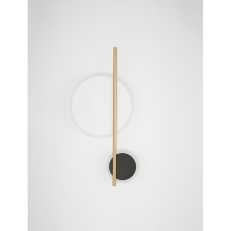 Kinkiet LED Litotie | Nowoczesny Design Czarno-Złoty | Decolab24