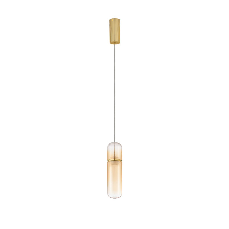 Lampa wisząca Marno LED - Bursztynowe szkło | Decolab24