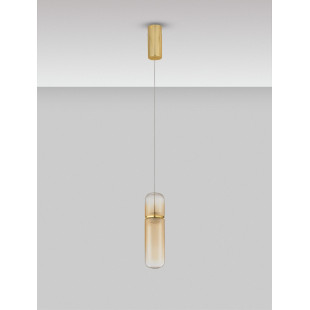 Lampa wisząca Marno LED - Bursztynowe szkło | Decolab24