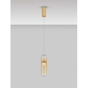 Lampa wisząca Marno LED - Bursztynowe szkło | Decolab24
