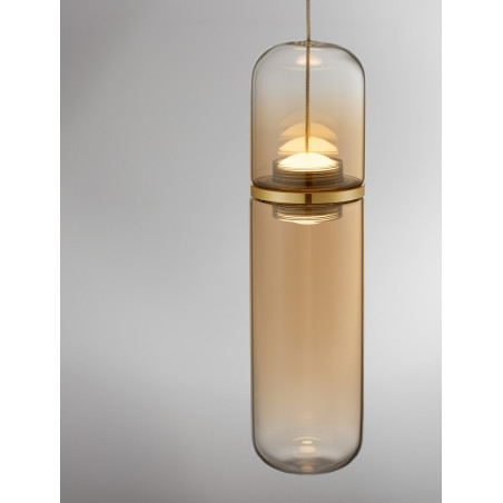 Lampa wisząca Marno LED - Bursztynowe szkło | Decolab24