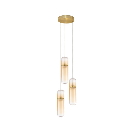 Lampa wisząca Marno III LED - Szklana, Bursztynowa | Decolab24