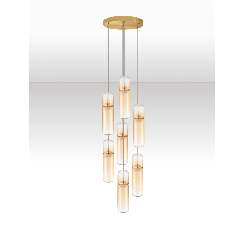 Lampa Wisząca Szklana Marno VII LED | Nowoczesny Design