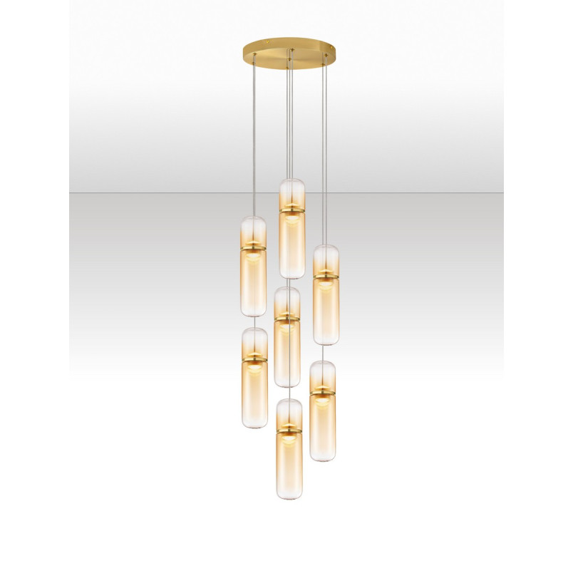 Lampa Wisząca Szklana Marno VII LED | Nowoczesny Design