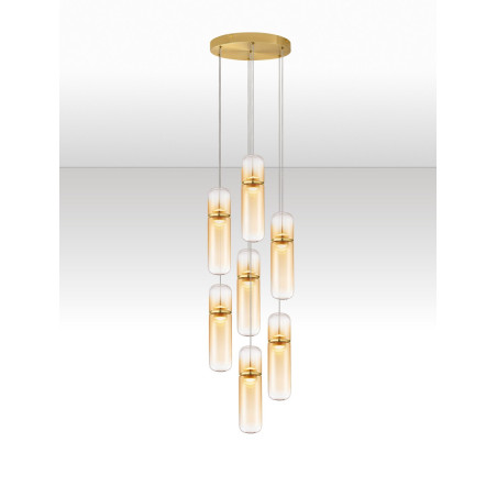 Lampa Wisząca Szklana Marno VII LED | Nowoczesny Design