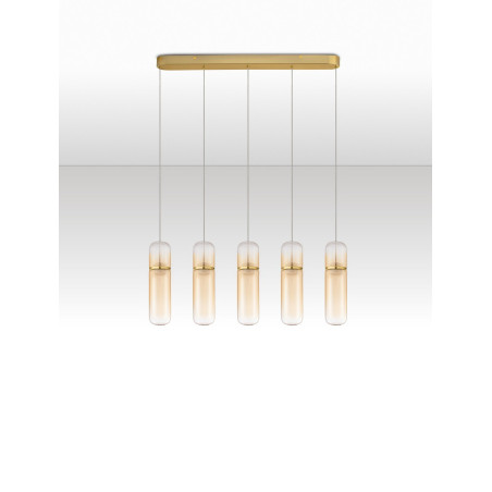 Lampa wisząca Marno V LED - Bursztynowy Blask | Decolab24