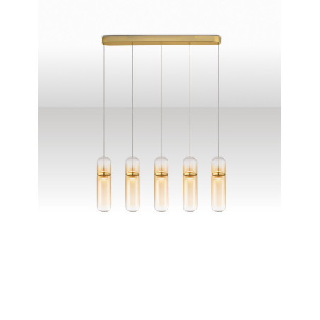 Lampa wisząca Marno V LED - Bursztynowy Blask | Decolab24