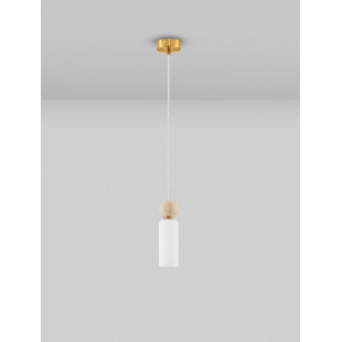 Lampa wisząca Molafine: Szkło, Trawertyne, Złoto | Decolab24