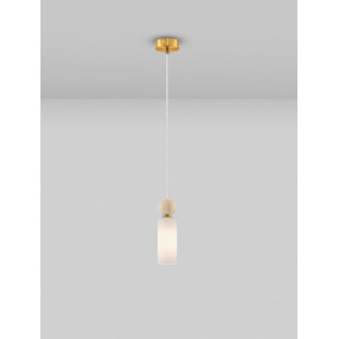 Lampa wisząca Molafine: Szkło, Trawertyne, Złoto | Decolab24