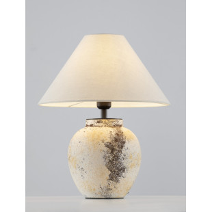 Lampa stołowa ceramiczna Pulle | Beżowa i multikolor | Decolab24