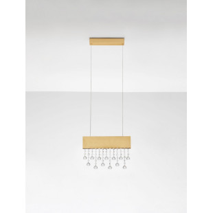 Lampa wisząca Tarcis LED - złote kryształki | Decolab24