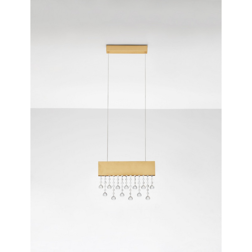 Lampa wisząca Tarcis LED - złote kryształki | Decolab24