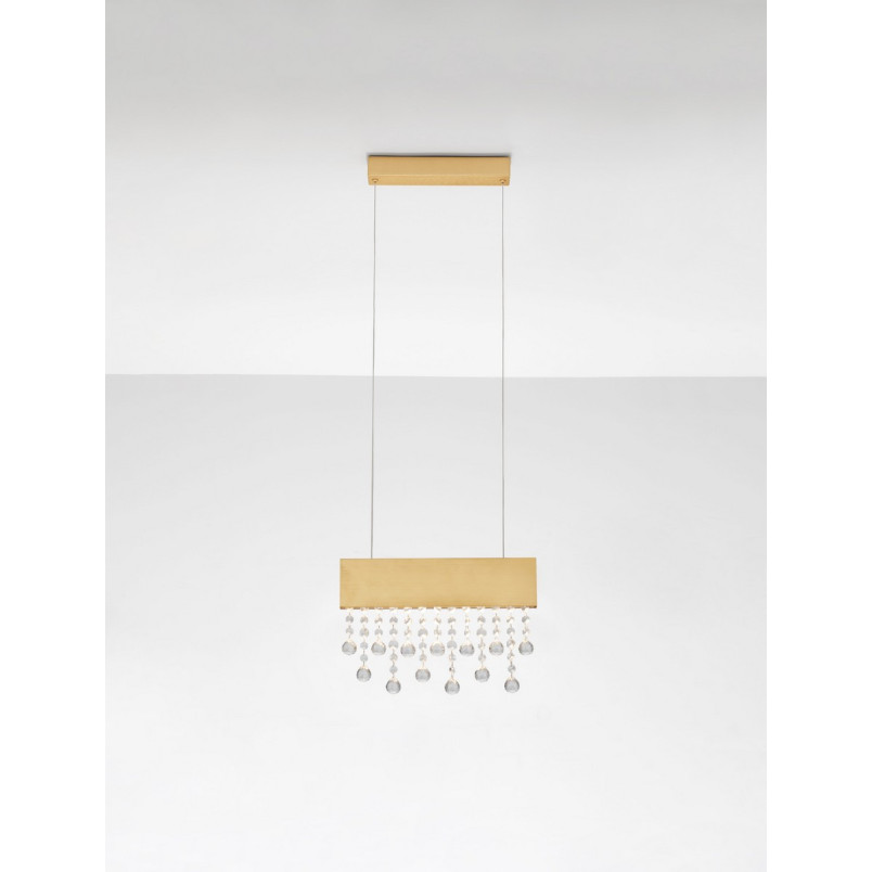 Lampa wisząca Tarcis LED - złote kryształki | Decolab24