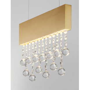 Lampa wisząca Tarcis LED - złote kryształki | Decolab24