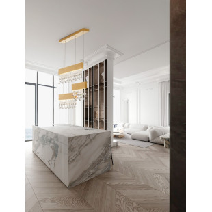 Lampa wisząca Tarcis III LED | Złoto Szczotkowane | Decolab24