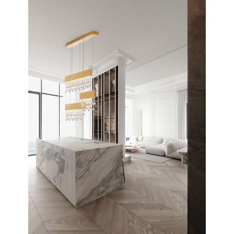 Lampa wisząca Tarcis III LED | Złoto Szczotkowane | Decolab24