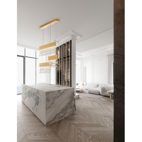 Lampa wisząca Tarcis III LED | Złoto Szczotkowane | Decolab24