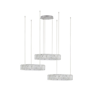 Lampa Kryształowa Tariea LED - 3 Ringi, 116cm - Decolab24