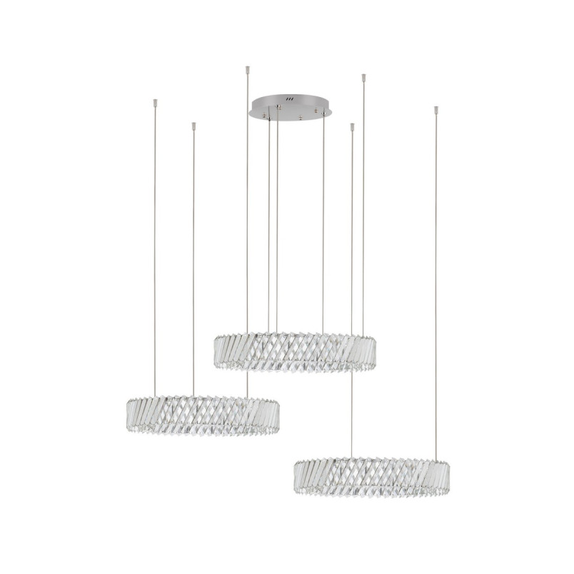 Lampa Kryształowa Tariea LED - 3 Ringi, 116cm - Decolab24