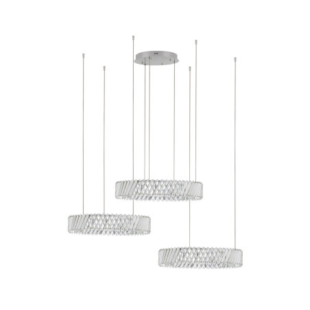 Lampa Kryształowa Tariea LED - 3 Ringi, 116cm - Decolab24