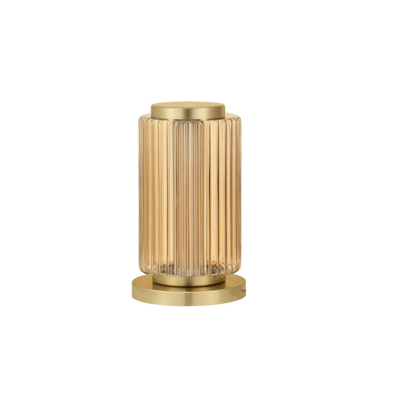 Lampa stołowa PERSEVE: Szkło ryflowane, LED, Styl Art Deco | Decolab24