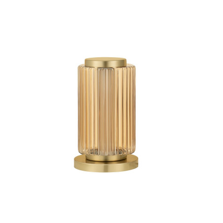 Lampa stołowa PERSEVE: Szkło ryflowane, LED, Styl Art Deco | Decolab24