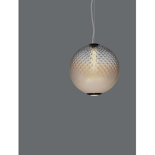 Lampa wisząca Radoa: Szklana kula, retro, LED 30cm - Decolab24