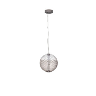 Lampa wisząca szklana kula retro Radoa | Szary/Brąz | Decolab24