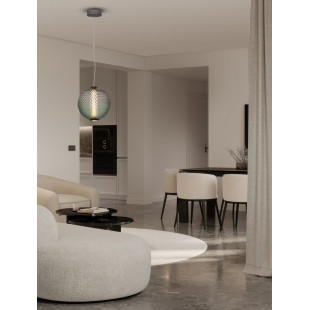 Lampa wisząca szklana Radoa: Retro design, LED 30cm - Decolab24