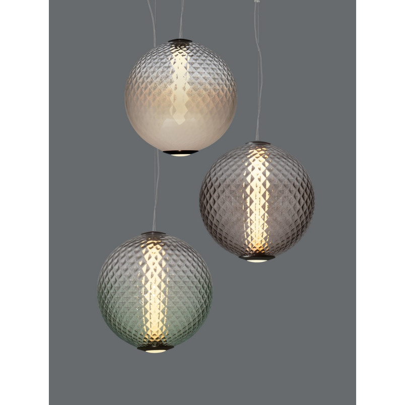 Lampa wisząca szklana Radoa: Retro design, LED 30cm - Decolab24