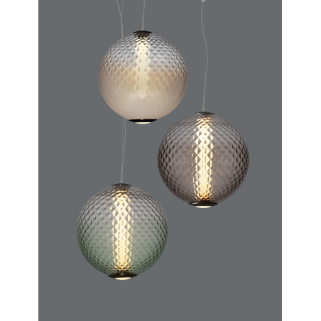 Lampa wisząca szklana Radoa: Retro design, LED 30cm - Decolab24