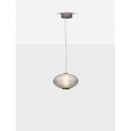 Lampa wisząca Radoa LED - szklany klosz, retro styl | Decolab24
