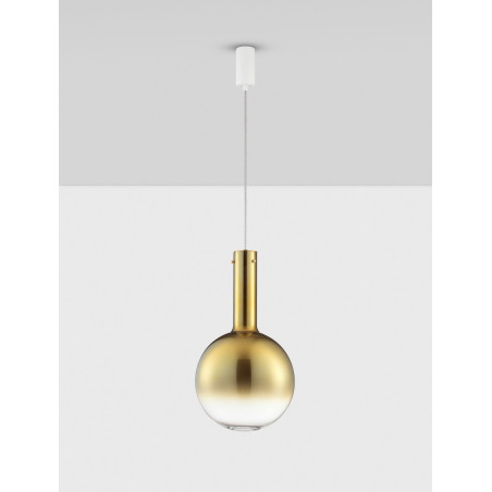 Lampa Wisząca Kula Złota LED Sotos 30cm | Decolab24