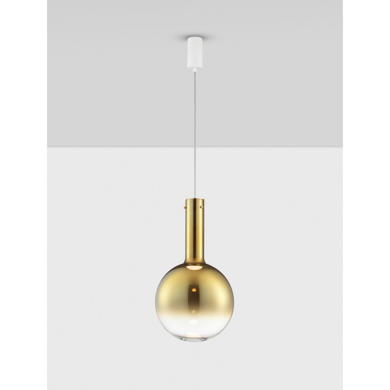 Lampa Wisząca Kula Złota LED Sotos 30cm | Decolab24