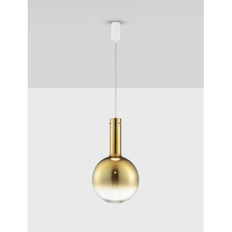 Lampa Wisząca Kula Złota LED Sotos 30cm | Decolab24