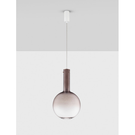 Lampa wisząca Sotos LED - Kula, brąz | Decolab24