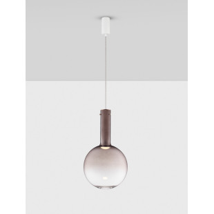 Lampa wisząca Sotos LED - Kula, brąz | Decolab24