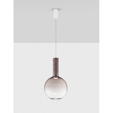 Lampa wisząca Sotos LED - Kula, brąz | Decolab24