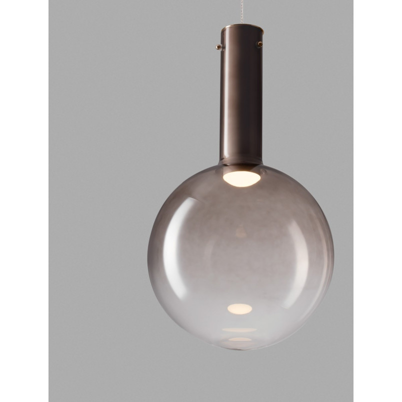 Lampa wisząca Sotos LED - Kula, brąz | Decolab24