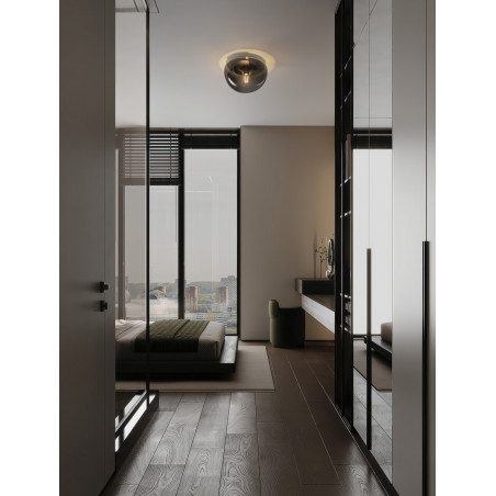 Plafon szklany Boney czarny | Modern Design | Decolab24