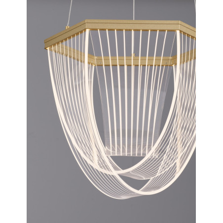 Żyrandol LED Vantile 35cm Złoty - Nowoczesny Design | Decolab24