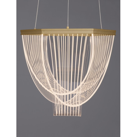 Żyrandol LED Vantile 35cm Złoty - Nowoczesny Design | Decolab24