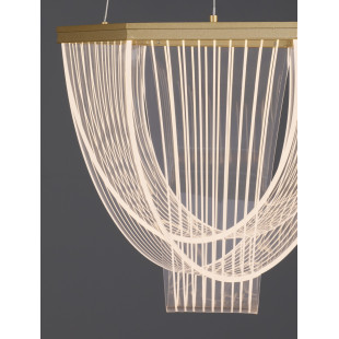 Żyrandol LED Vantile 35cm Złoty - Nowoczesny Design | Decolab24